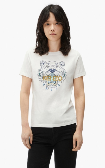 Kenzo Women Tigre T-shirt White